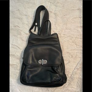 Derek Alexander black small sling backpack